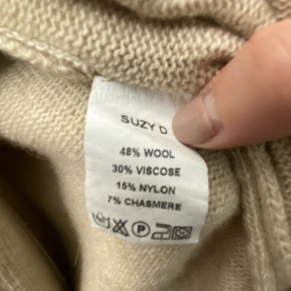 Long cashmere wool blend vest size s/m - Picture 5 of 5